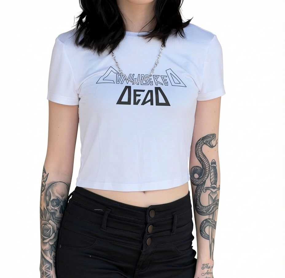Considered Dead Ultra-Soft Bamboo Cotton Crop Tee